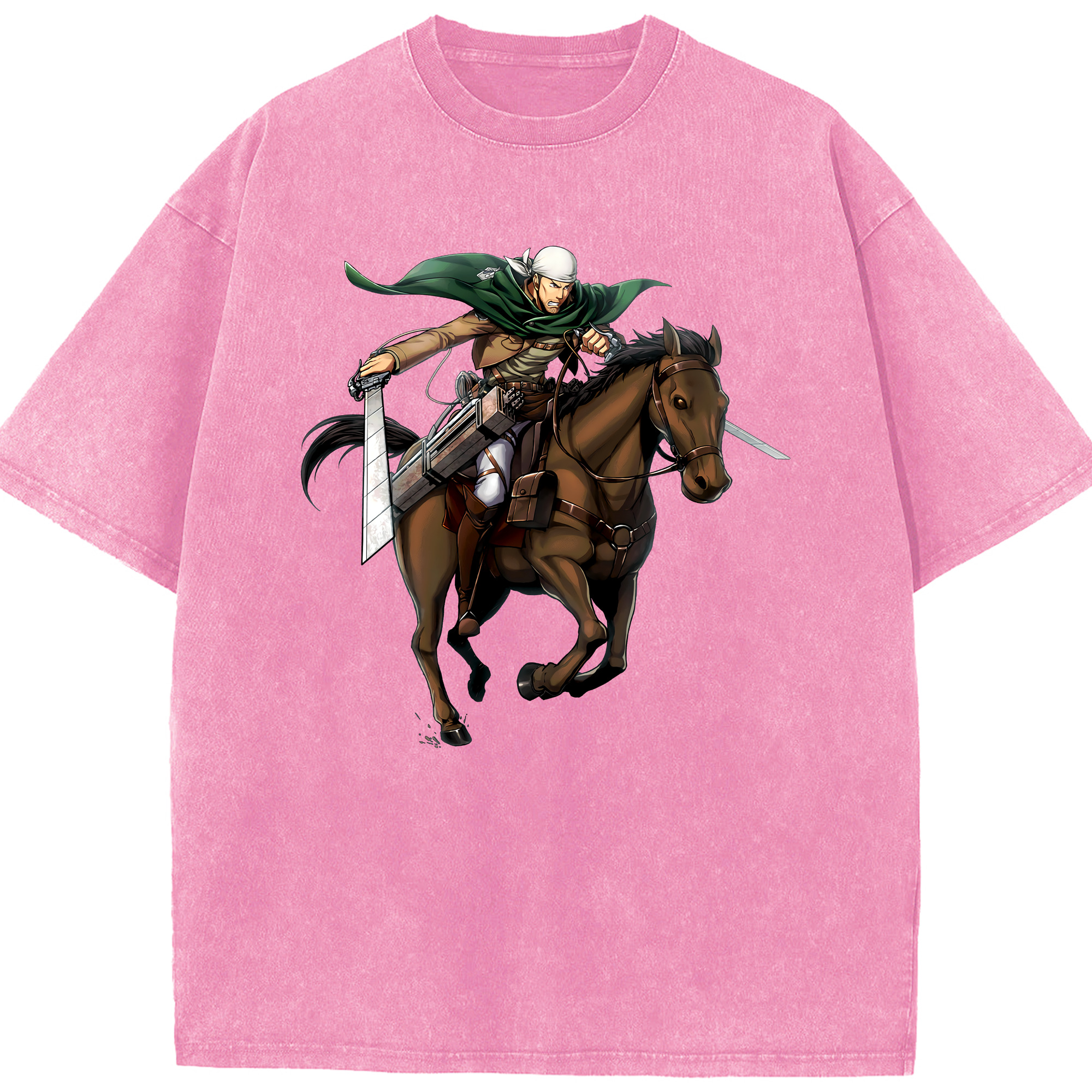 （画像用） 進撃の巨人 Attack on Titan 綿100% ヴィンテージ風 半袖Tシャツ（フロントプリント）